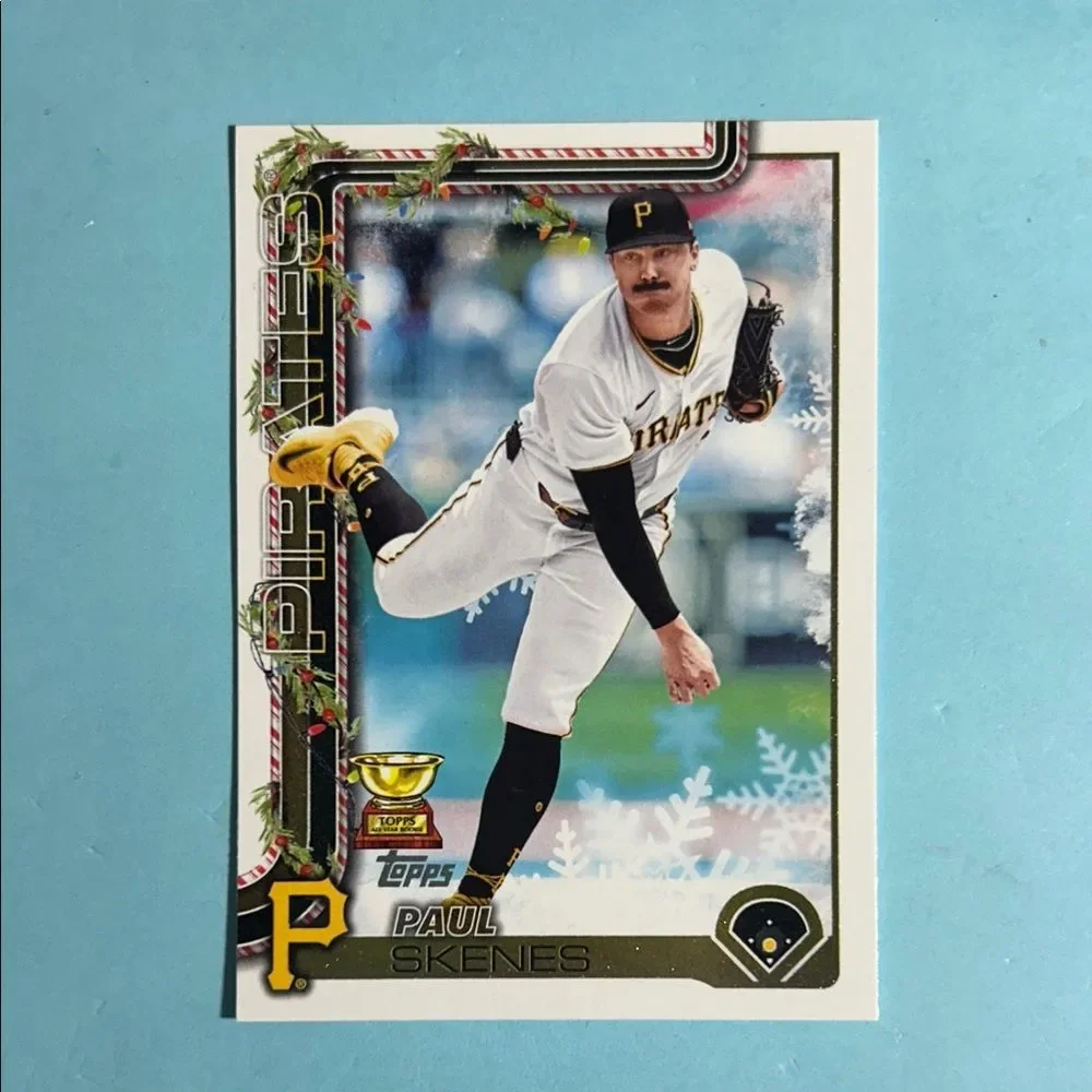 2025 Topps Holiday Pirates Paul Skenes Rookie Cup Card #H70